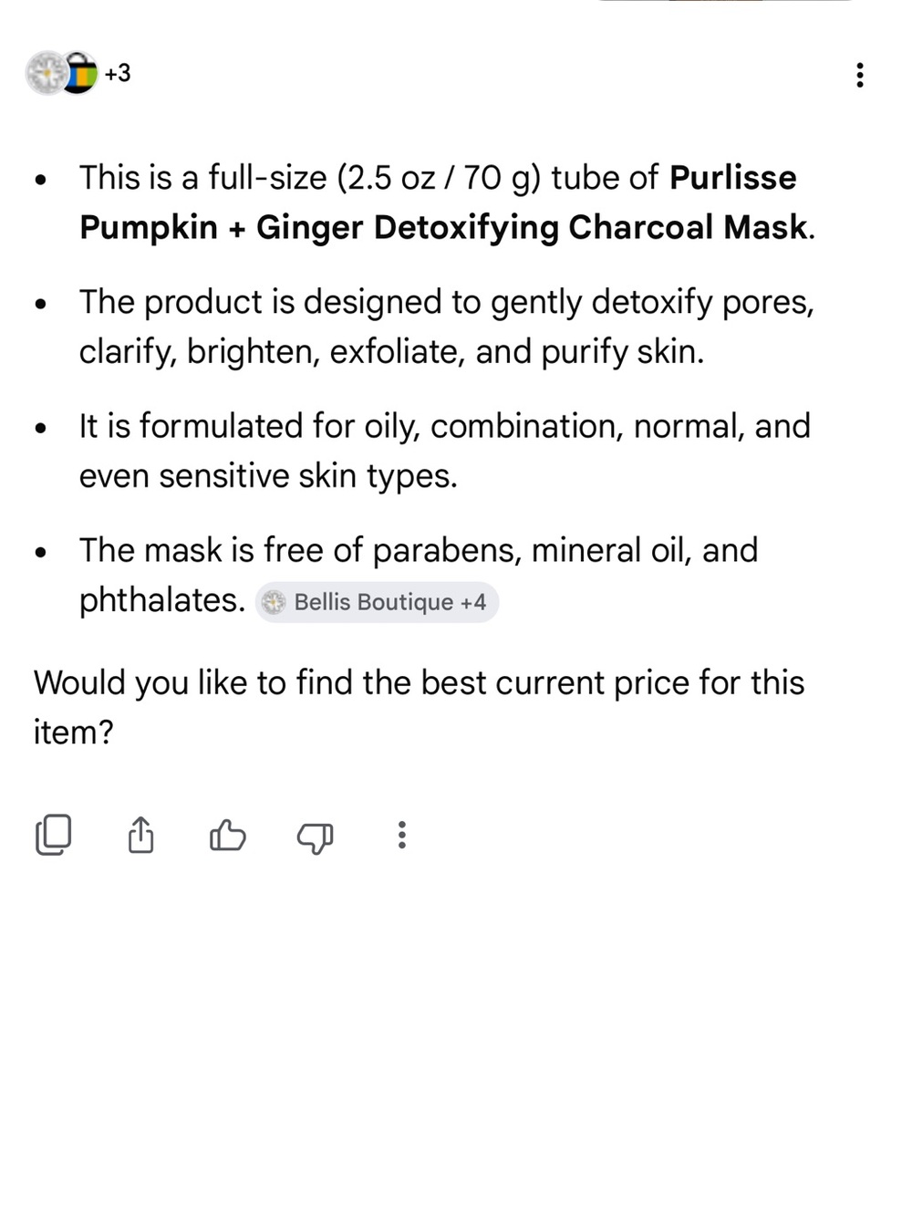 purlisse Pumpkin + Ginger Detoxifying Charcoal Mask - Orange - Picture 7 of 7